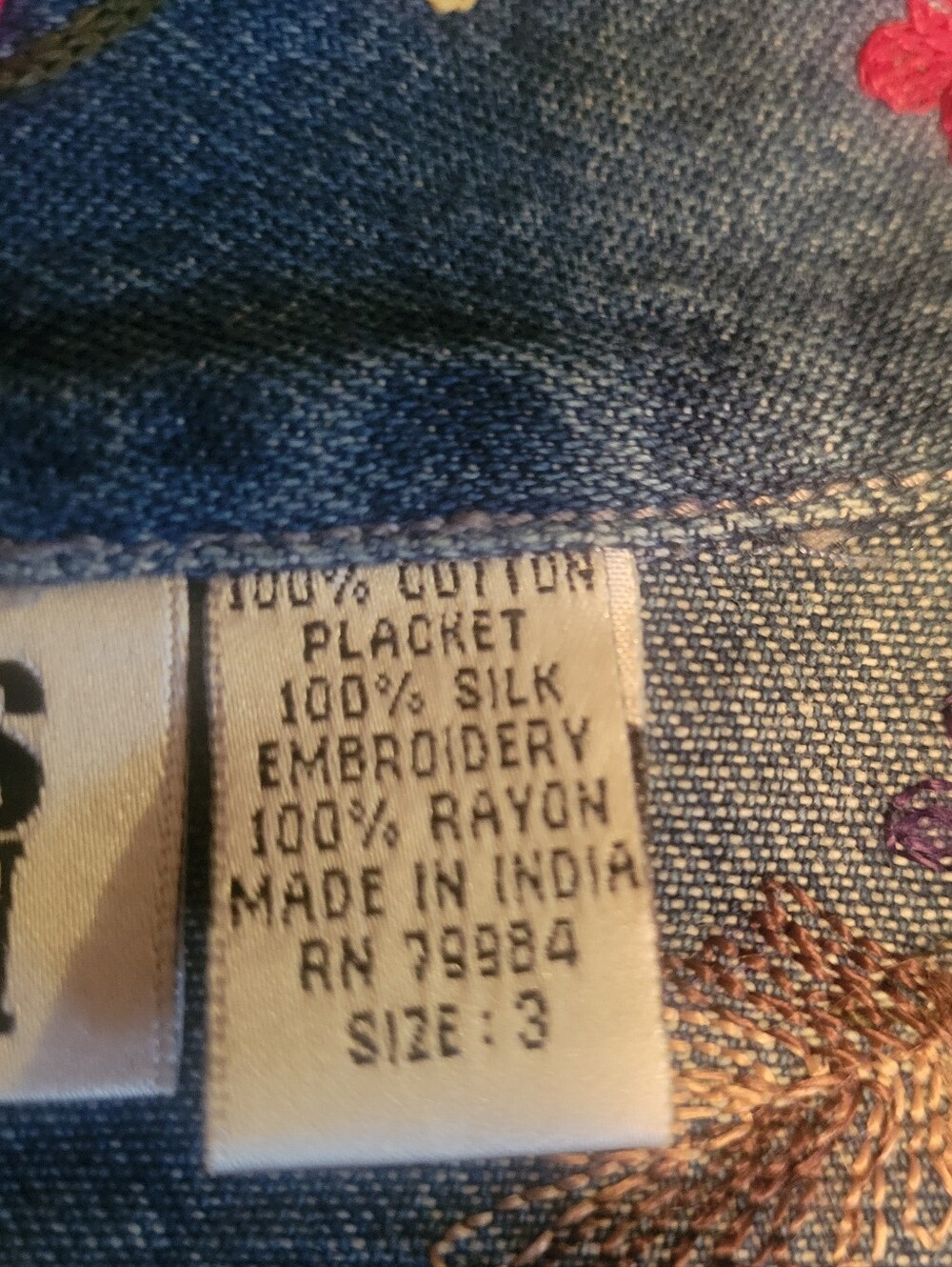 Chico's Vintage Denim Jacket - Picture 8 of 12